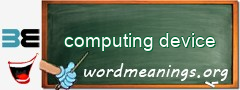 WordMeaning blackboard for computing device